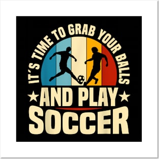 Soccer Coach Goal Soccer Player Posters and Art